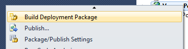 Visual Studio : Build Deployment Package